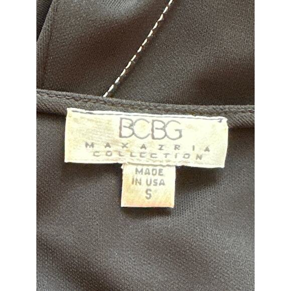 BCBG Maxazria Collection Maxi Dress S Black Classic Luxury Minimalist Old Money - Picture 9 of 13